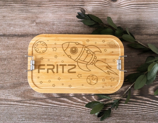 Brotdose Rakete -personalisiert-